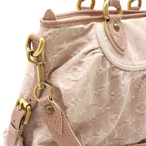 Louis Vuitton Monogram Denim Neocabby MM Tote Shoulder Bag Pink - Picture 7 of 9